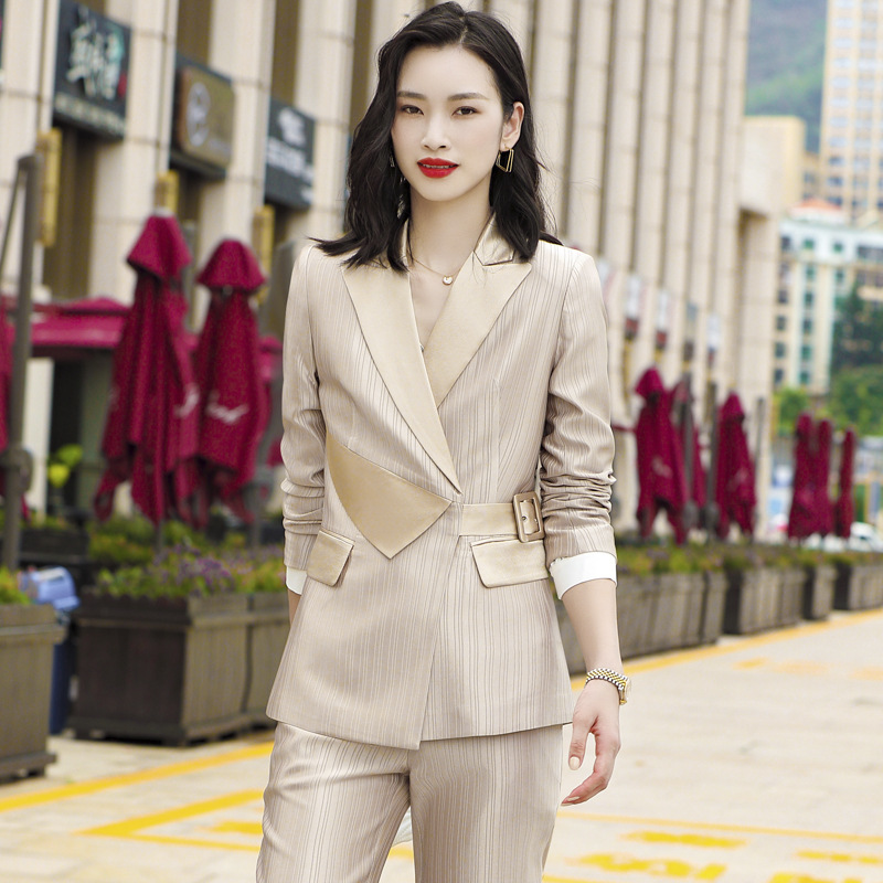 Early autumn Japanese-style checkered mid-length coat for women, slimming and fashionable checkered suit, three-pocket small suit for women pic 13