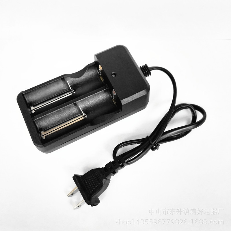 Powerful flashlight with cable, dual-slot 18650 dual-socket charger, 18650 lithium battery, 26650 battery charger pic 6