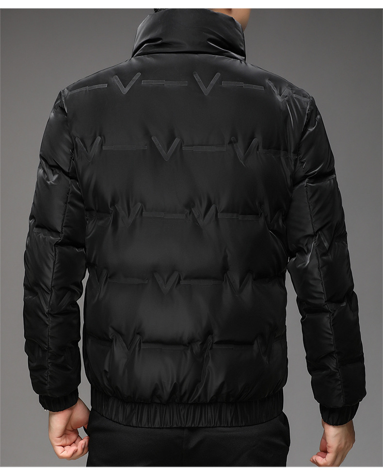 羽绒服男士外套短款立领修身白鸭绒潮流轻薄帅气冬季新款外套男士详情12