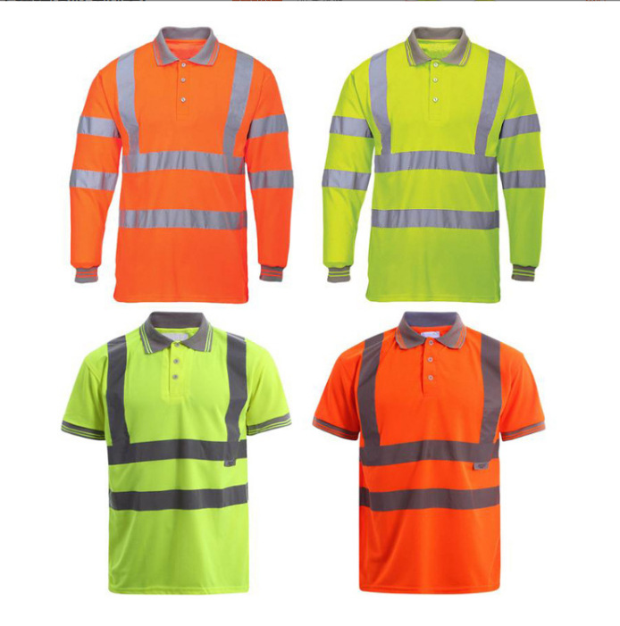 透气翻领反光T恤Polo衫详情4