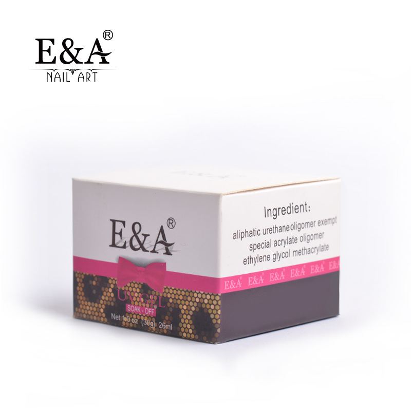 E&A Nail Polish Glue Factory Direct sales: 30g transparent UV glue, phototherapy glue, pink phototherapy nail polish glue, model glue, exclusively for export pic 4