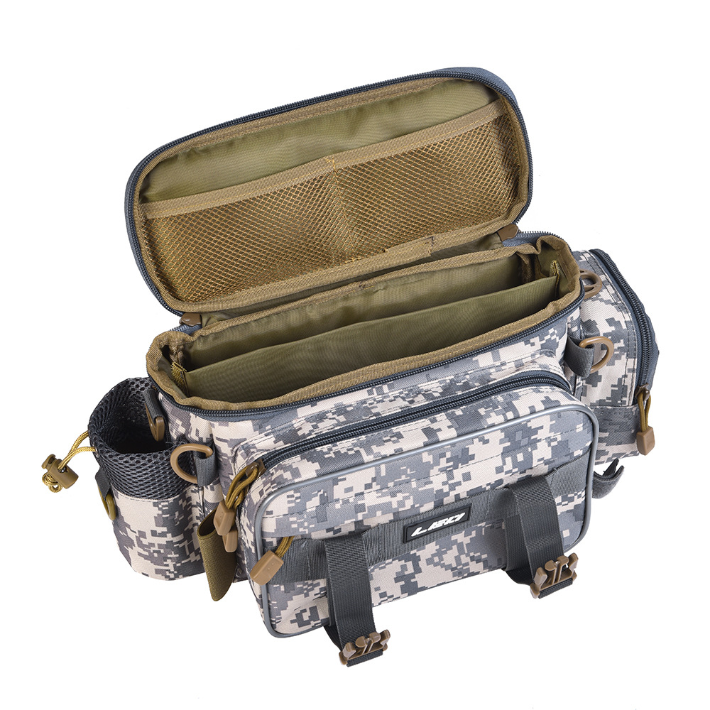 27852 LEO/ Leou [Black Multi-functional LUER Bag] LUER Fishing tackle Crossbody Bag Camera Bag for Outdoor use pic 14