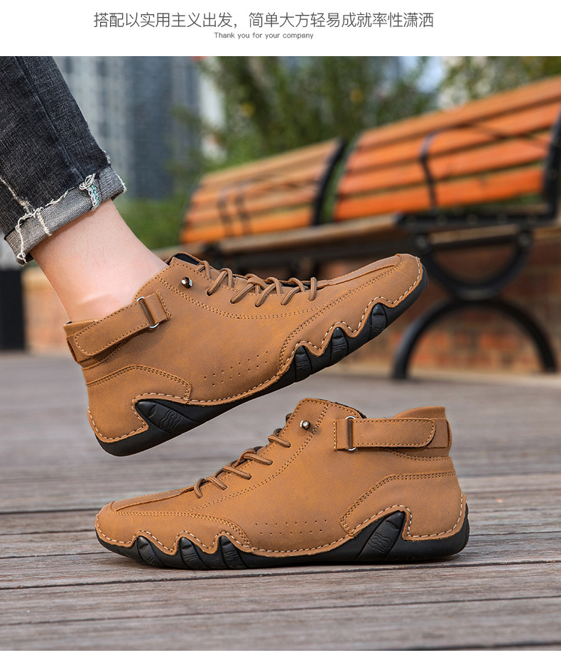 亚马逊热销马丁靴秋冬季跨境爆款高帮八爪鱼男鞋男士休闲短靴子详情27