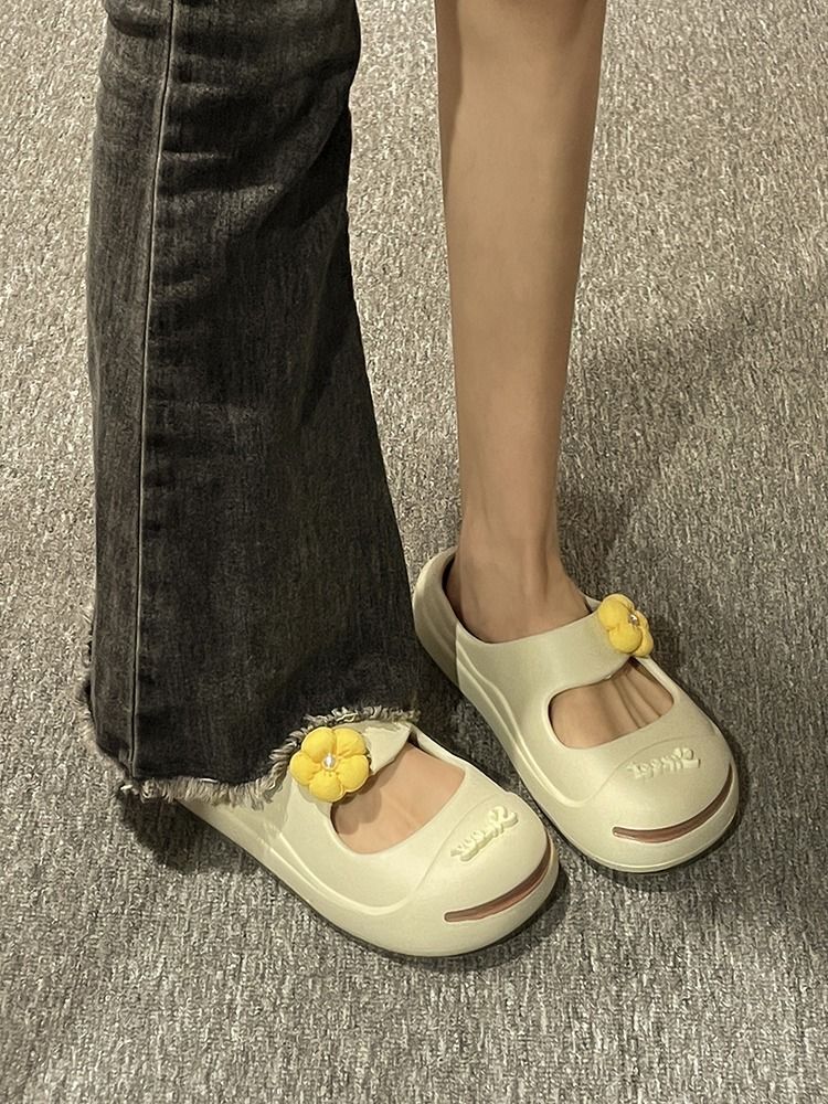 开口笑半包半拖鞋女士2023夏季新款时尚百搭可爱学生厚底凉拖鞋女详情28