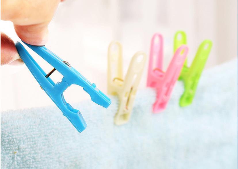 Sock drying clips, spring clips, windproof clothes drying clips, quilt drying clips, anti-slip plastic racks, 20 pieces each pic 19