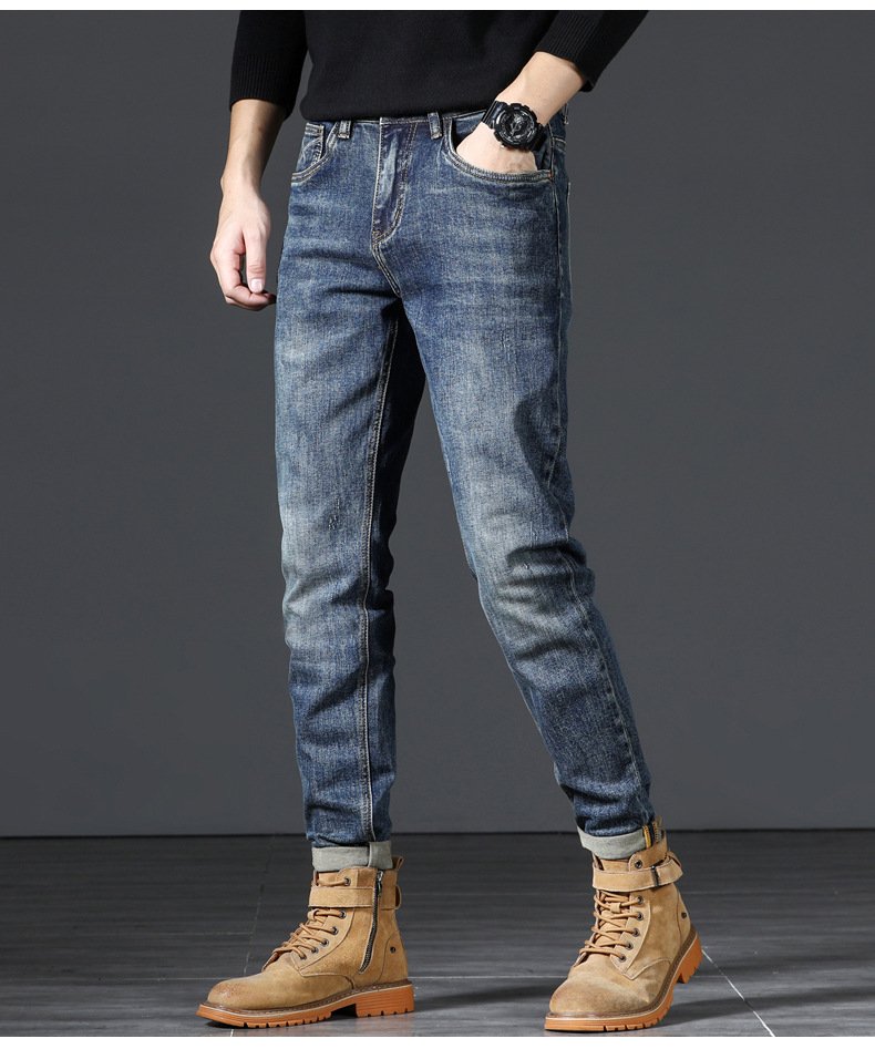 美式大牛直筒牛仔裤男秋季新款潮牌修身舒适柔软水洗休闲百搭长裤详情19