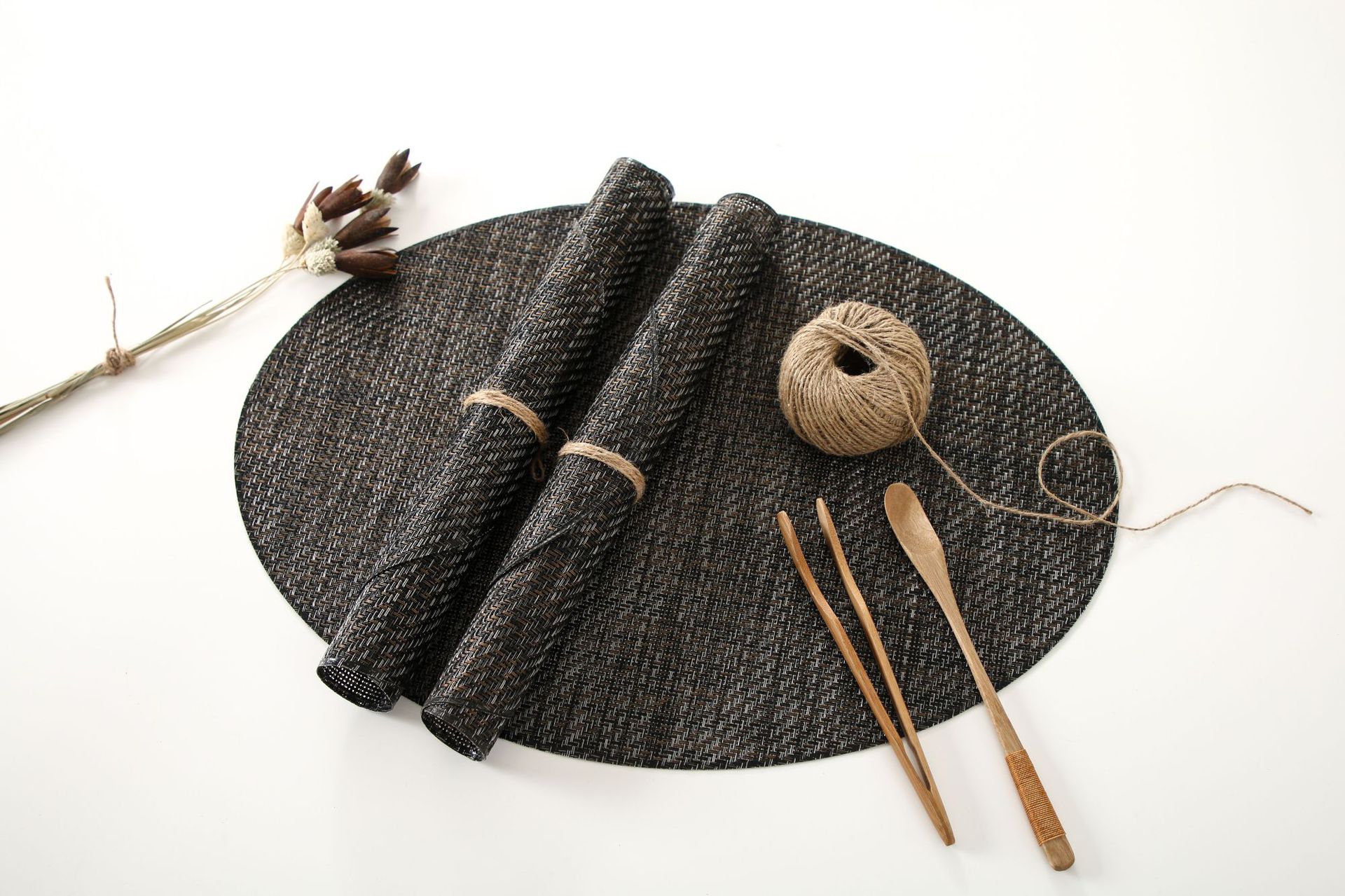 Coffee table MATS, table MATS, Japanese-style PVC simple oval table MATS, striped tablecloths, tablecloths, bowl MATS, heat insulation MATS, table MATS pic 21