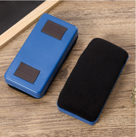 Qianhui whiteboard eraser Manufacturer directly supplies large and small velvet cloth magnetic plastic easy-to-erase chalk accessories, whiteboard eraser brushes pic 10
