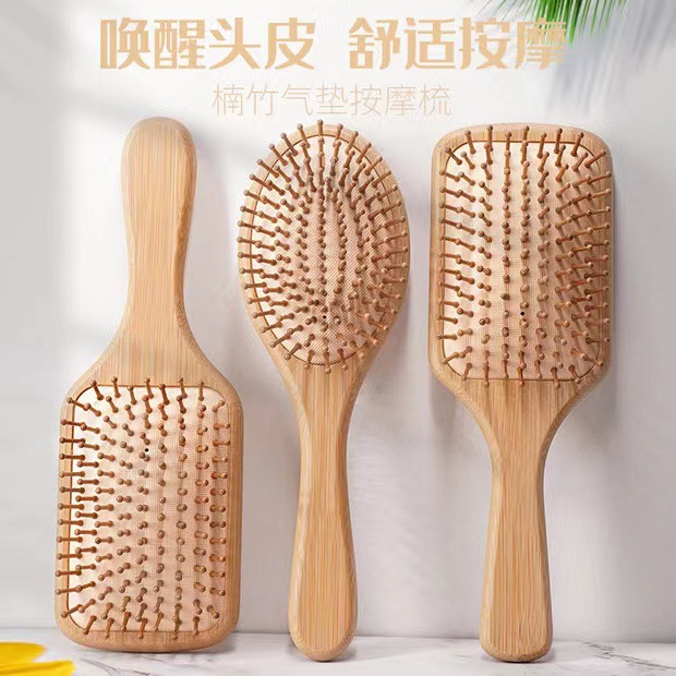 【工厂直销】榉木经络刷气囊头部按摩梳木质经络按摩器全身通用详情7