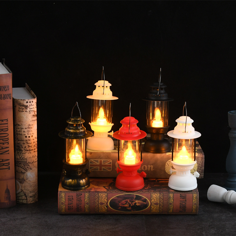 Wholesale of retro palace lanterns, LED electronic candles, hand-held lanterns, wind lanterns, horse lanterns, smokeless candles, creative lighting gifts pic 3