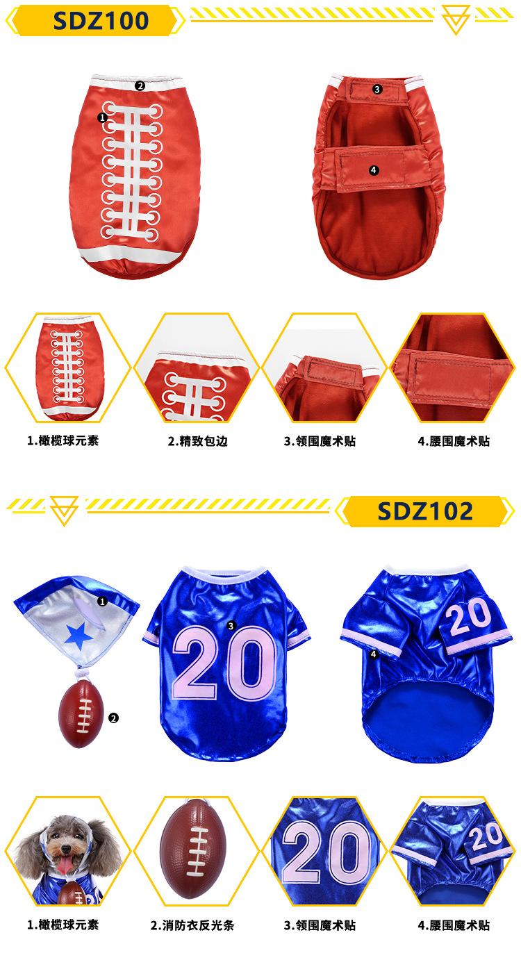 跨境宠物衣服万圣圣诞节服装派对狗衣服猫咪中小型犬狗狗宠物服装详情7