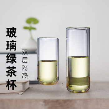 玻璃杯加厚玻璃茶杯耐热透明商务办公室男士蛋形泡茶水杯带盖批发详情2