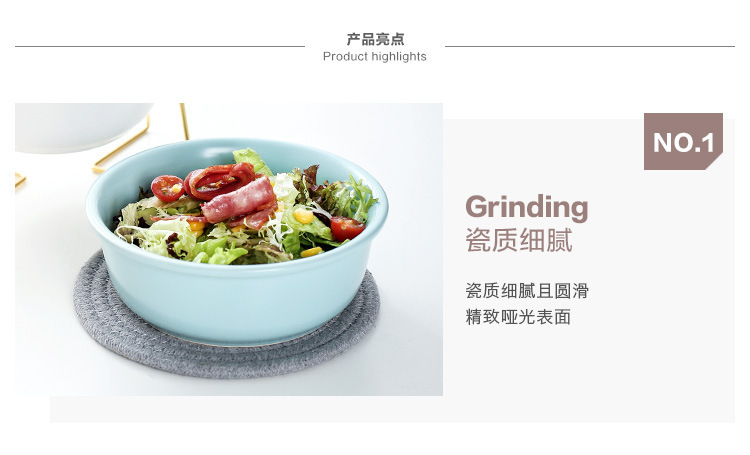 Nordic creative home ceramic pet bowls and food bowls with metal frames that are disassemblable and easy to clean pic 5
