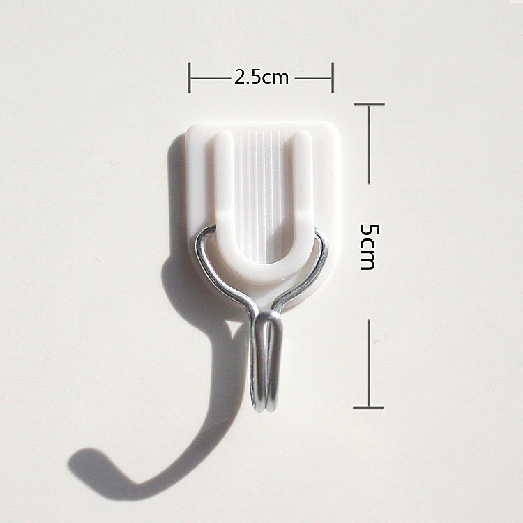 U-shaped coat hooks, door rear coat and hat hooks, kitchen and bathroom non-drilling plastic traceless hooks, wholesale of adhesive hooks pic 4