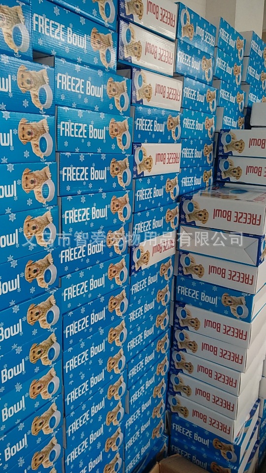 Factory direct sales of summer pet ice bowls, cat and dog preservation bowls, pet dog food bowls, pet bowls in large stock pic 4