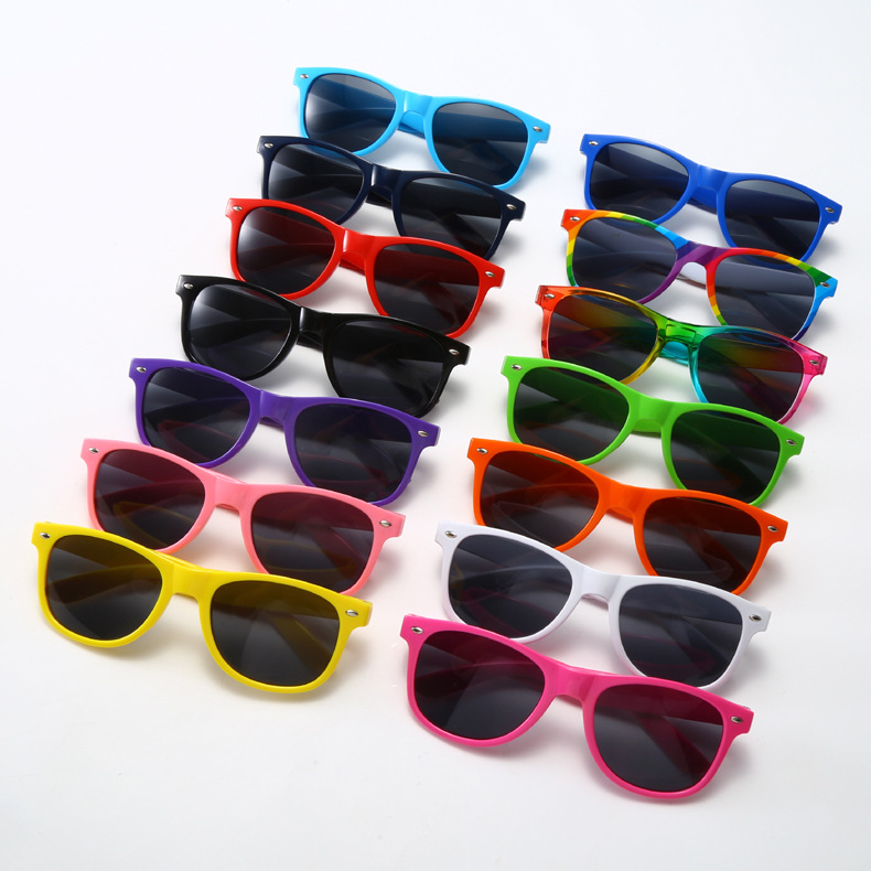 FDA cross-border rice nail sunglasses, customizable Logo promotional gift glasses, street style rainbow party sunglasses for both men and women pic 10