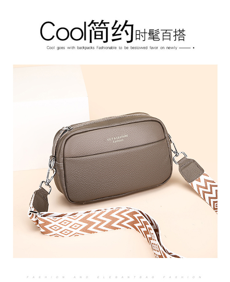 跨境真皮女包单肩包斜跨2024新款时尚通勤简约小方包批发bags详情14