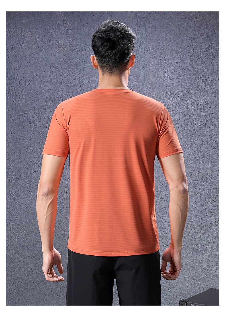 Summer Popfei sports T-shirts for men, ice silk quick-drying clothes, fitness wear, running training, outdoor short-sleeved shirts, in stock for wholesale pic 24