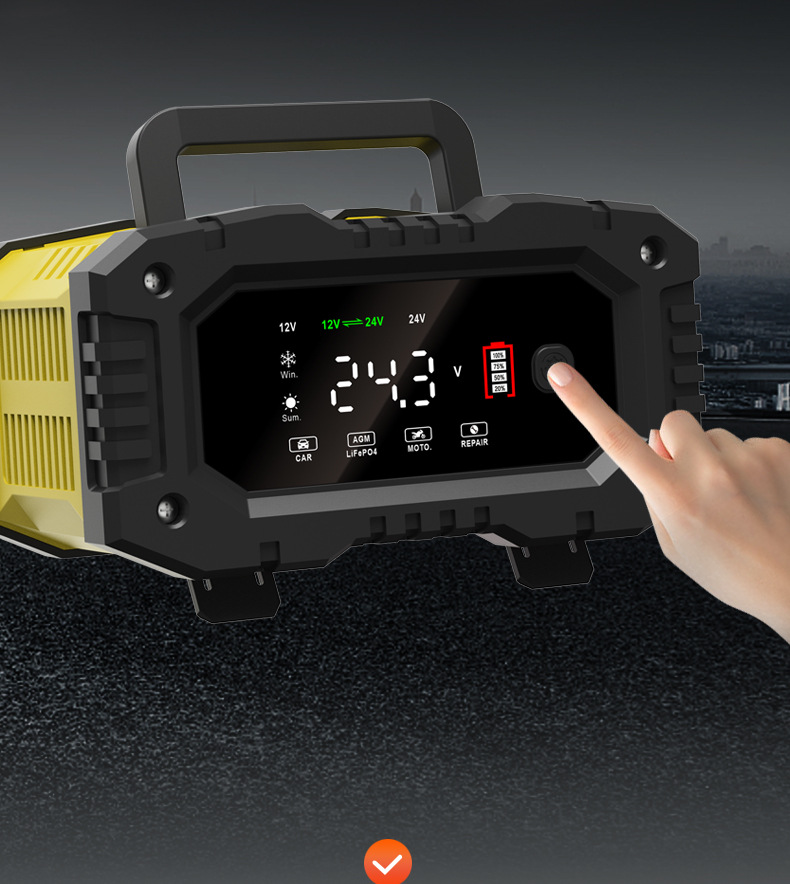 10A portable 12V24V motorcycle battery charger and portable car battery charger pic 6