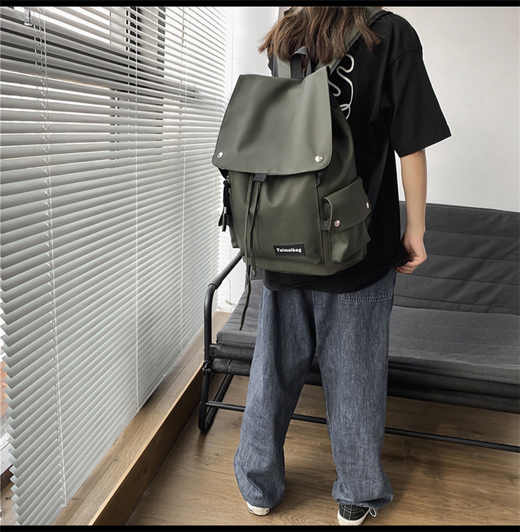 批发机车大容量防水学生书包新款双肩包跨境背包高级感潮牌休闲女详情22