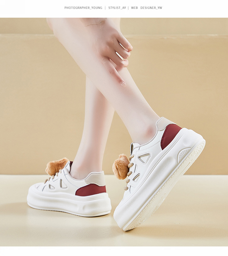 2024秋季小白鞋新款韩版ins女学生厚底增高运动板鞋休闲街拍MXD08详情11