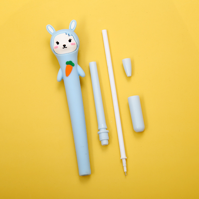 Korean version Zongfan silicone gel pen Rabbit Radish soft Silicone cartoon three-dimensional gel pen manufacturer customization pic 9