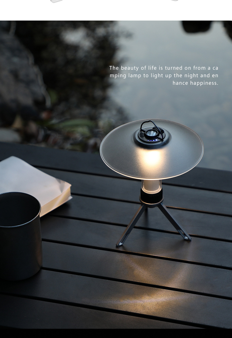 【 New 4.0】 Camping Lamp LED Lighting Outdoor Campsite Atmosphere Lamp Portable Flashlight Lighthouse Camping Lamp pic 2