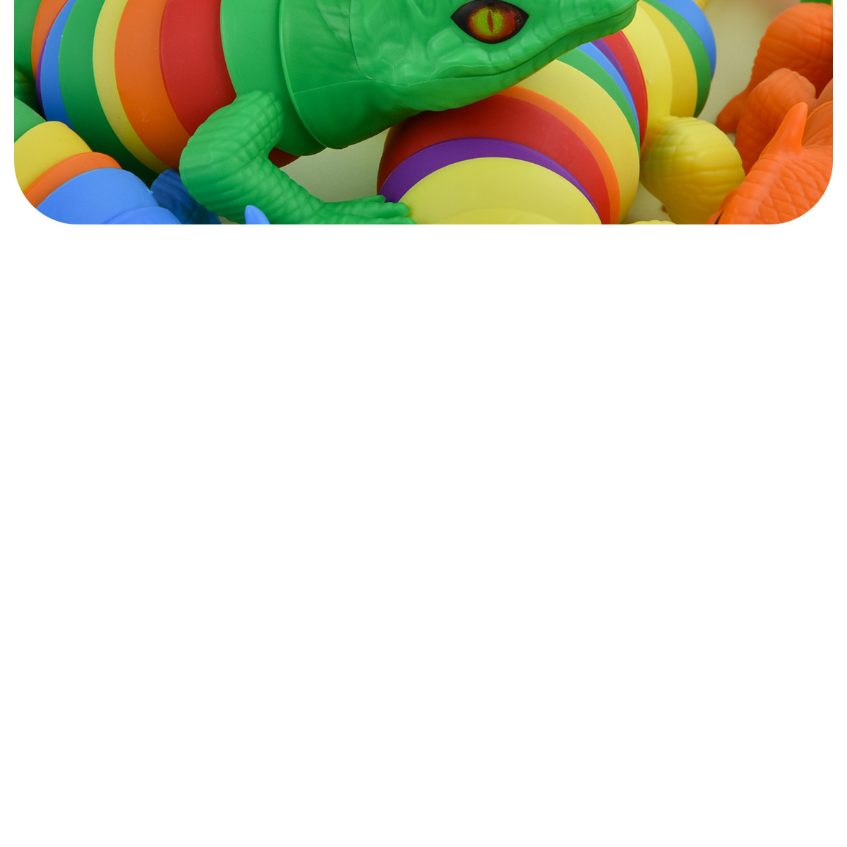 New stress-relieving animal toys, cross-border stress-relieving cartoon multi-section slug children's intelligence toys, fun and versatile lizard stress-relieving caterpillar toys, stress-relieving lizard twist and Shake fun pic 10