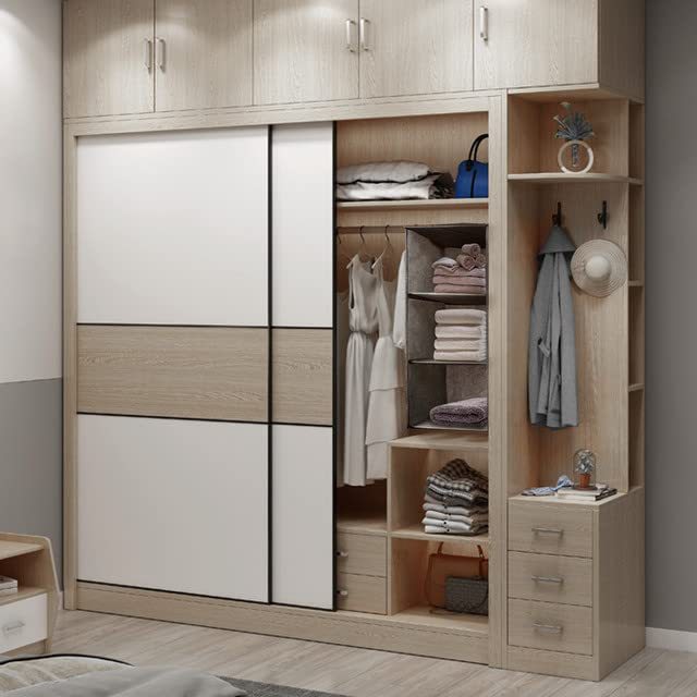 Three-layer foldable wardrobe storage hanging bag, Amazon hanging storage bag, clothing and sweater organization and storage rack pic 4