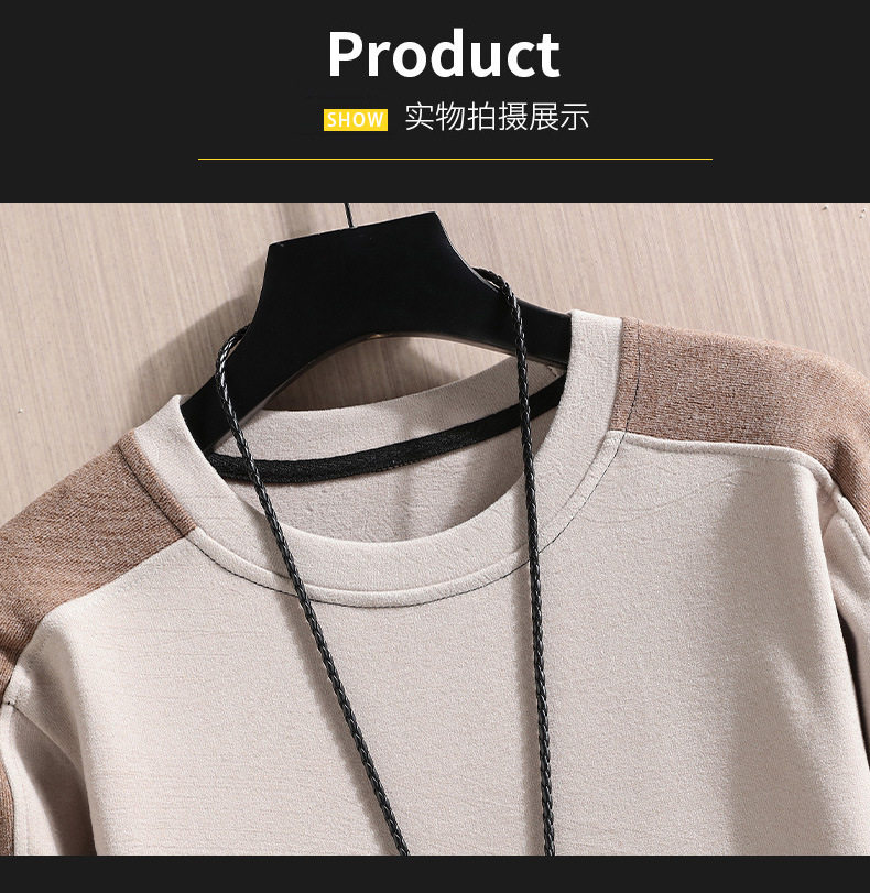 2022 Autumn/Winter new double-sided German fleece long-sleeved T-shirt for men, Korean-style trendy fleece hoodie, casual top for men pic 24