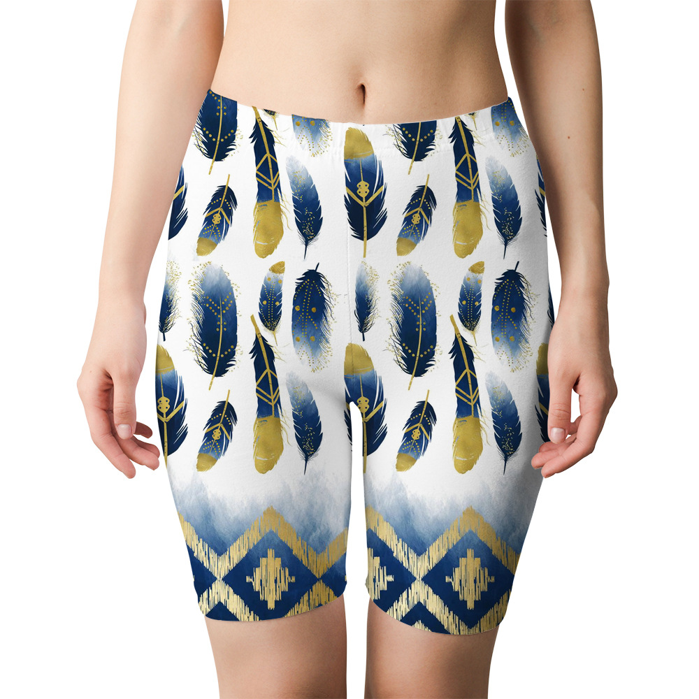 New 3D digital printed starry sky sports yoga capri shorts for cross-border Amazon from Europe and America. Please provide the printed image pic 38