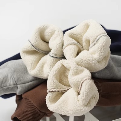 加绒加厚纯色儿童卫裤童装运动裤洋气冬季女童卫裤中大童裤子男童详情10