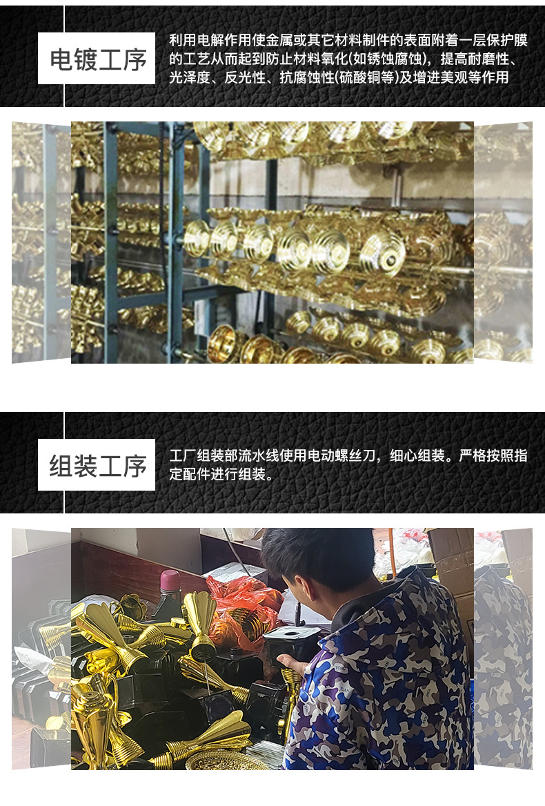 Creative crystal trophy, Thumb Five-pointed star Annual meeting Commendation Resin Metal Trophy, Event Plastic Engraved Award pic 4