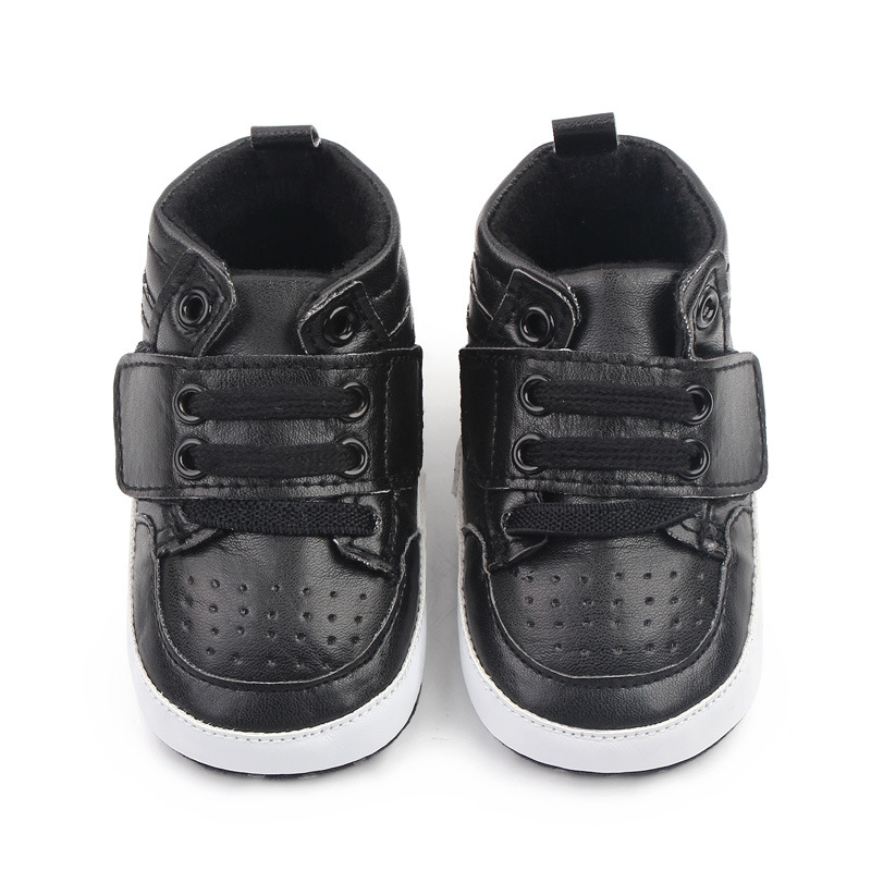 Wholesale of high-top casual sports soft-soled shoes for baby boys aged 0-12 months, baby shoes and walking shoes 2755 pic 3