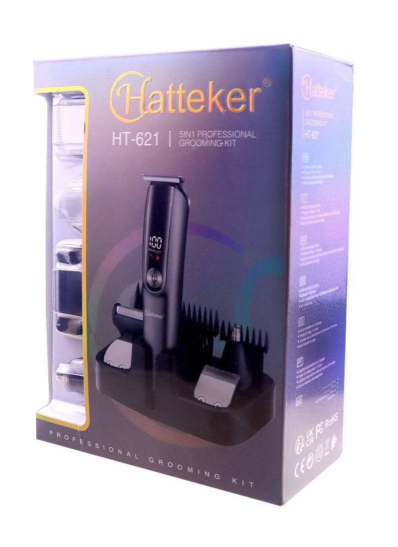 Hatteker多功能理发套装男士电动理发器剃须刀鼻毛器电推剪跨境详情23