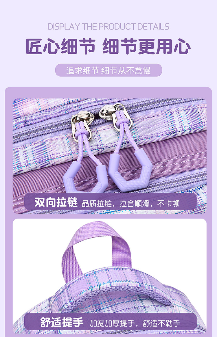 新款星黛露儿童书包轻便大容量小学生书包减负护脊双肩背包批发详情14