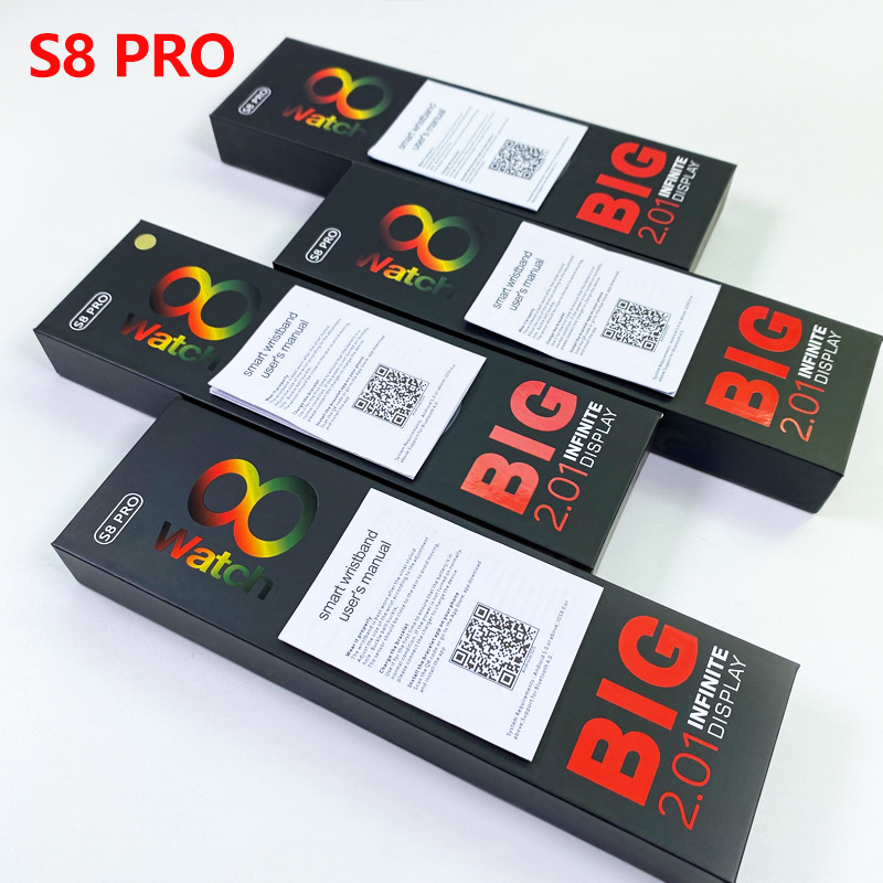 跨境TK新款S8 Pro蓝牙通话手表 大屏运动计步信息提醒手环工厂详情2