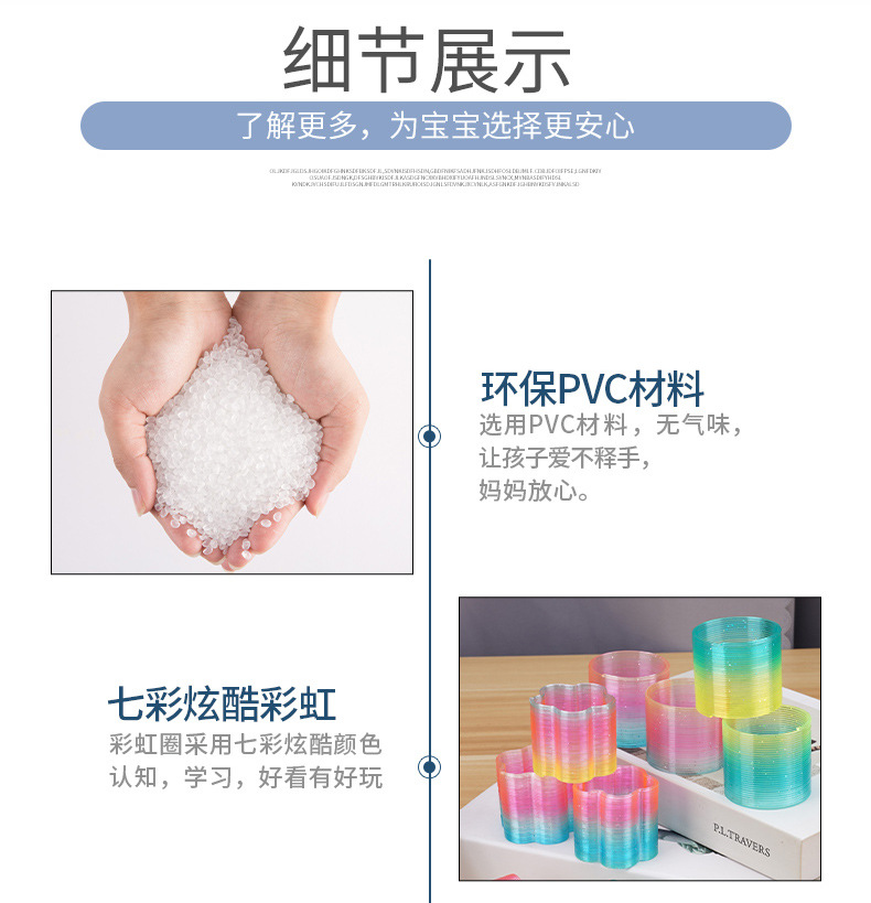 Small irregular-shaped golden onion transparent rainbow rings, 24 pieces per box, new best-selling toy polygonal rainbow rings wholesale pic 10