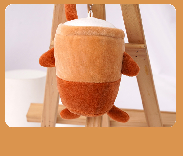 Plush pendants, simulated bubble milk tea cups, toys, schoolbags, pendants, small doll bags, decorative pendants, creative accessories pic 8