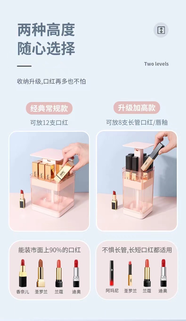 桌面 整理塑料口红盒 详情14
