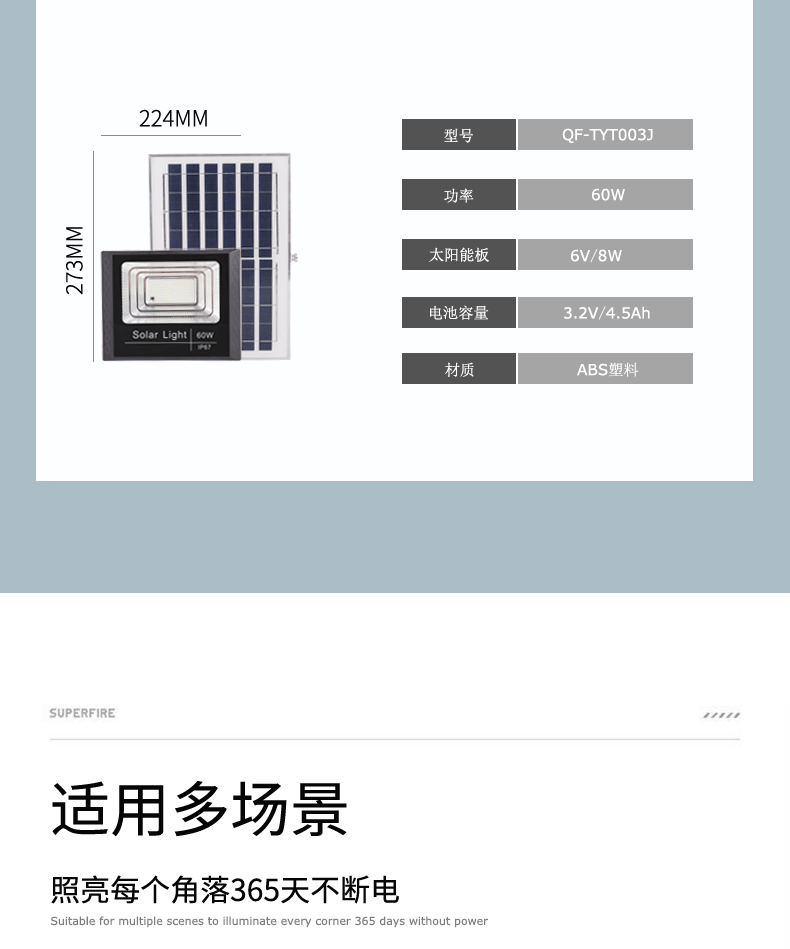 Wholesale solar floodlights, outdoor garden lights, rural household waterproof wall lamps, lighting lamps, human body sensor street lamps pic 12
