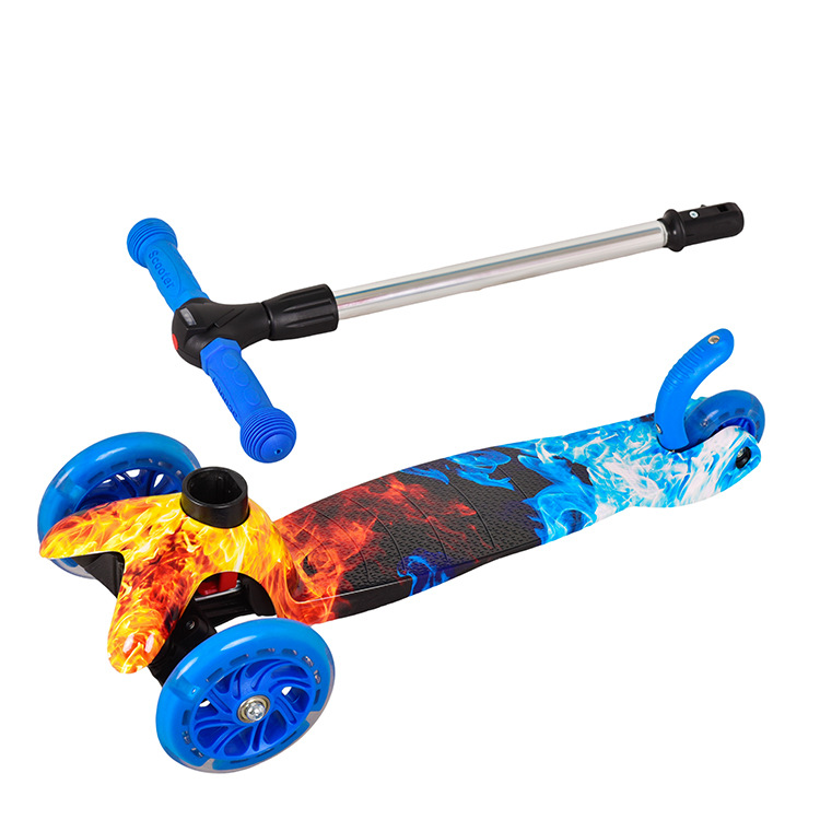 2024新款小米糕可折叠可升降带LED灯三档调节灯光调节高度滑板车详情18