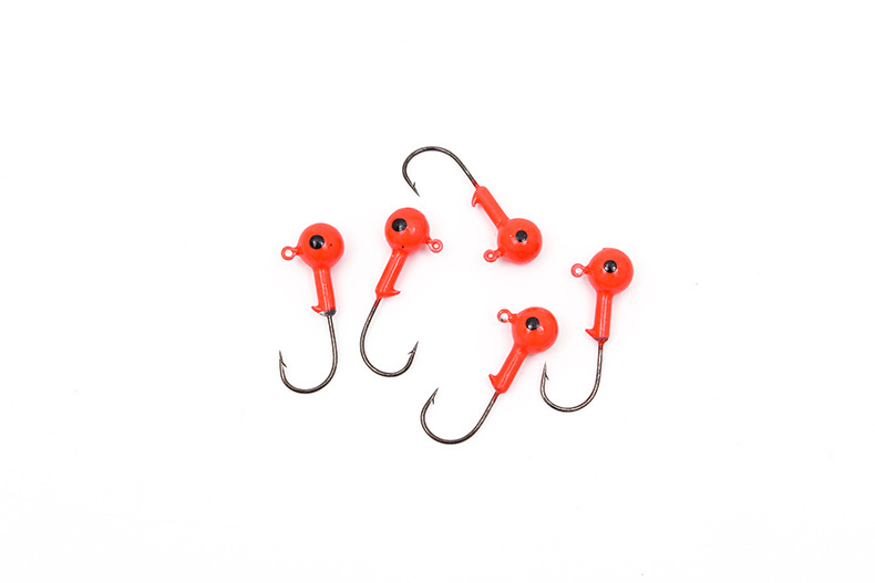 27463 [Red Lure Lead Hook] Soft bait lead hook, eye hook, export fishing gear pic 6
