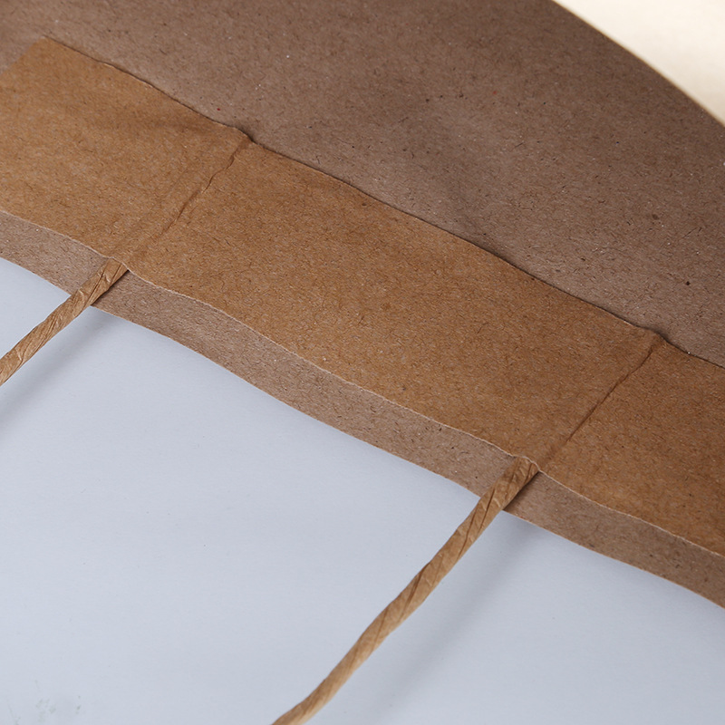 Customized eco-friendly high-end kraft paper gift bags, export kraft paper bags, general clothing packaging handbags pic 21