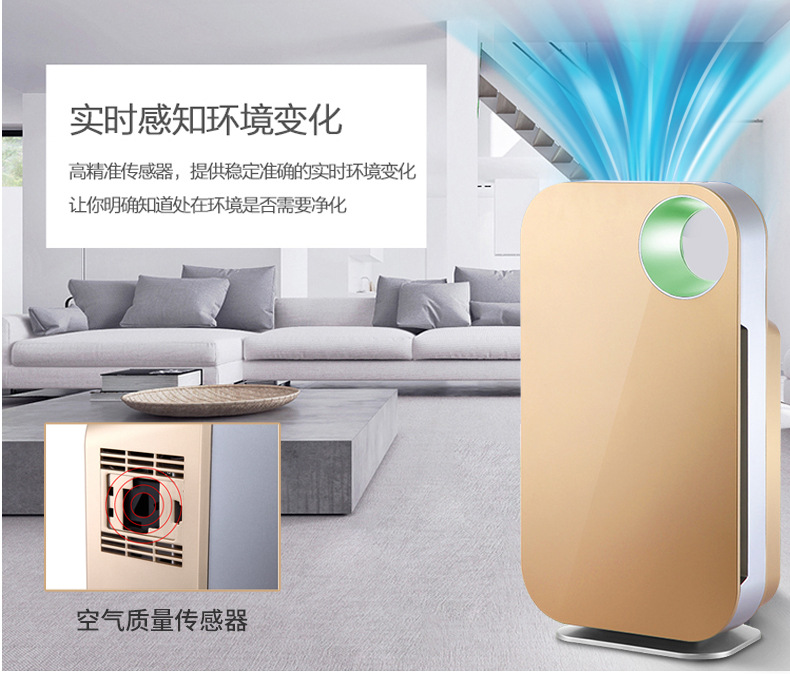Air purifier, household negative ion disinfection, formaldehyde removal, pm25, smog, cross-border gift, indoor smoke purifier pic 12
