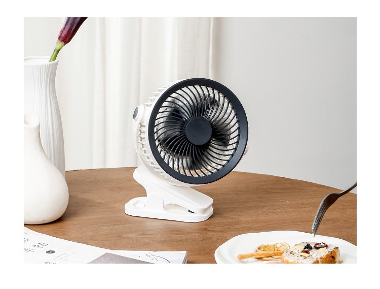夹子小风扇USB充电手持风扇静音便携式风扇大风力儿童电扇高速手持风扇夏天手持小风扇露营风扇详情16