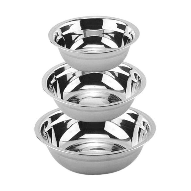 High-quality stainless steel basins, round soup basins, stainless steel tableware, vegetable basins, household stainless steel kitchenware, 2-yuan supply in Yiwu pic 6