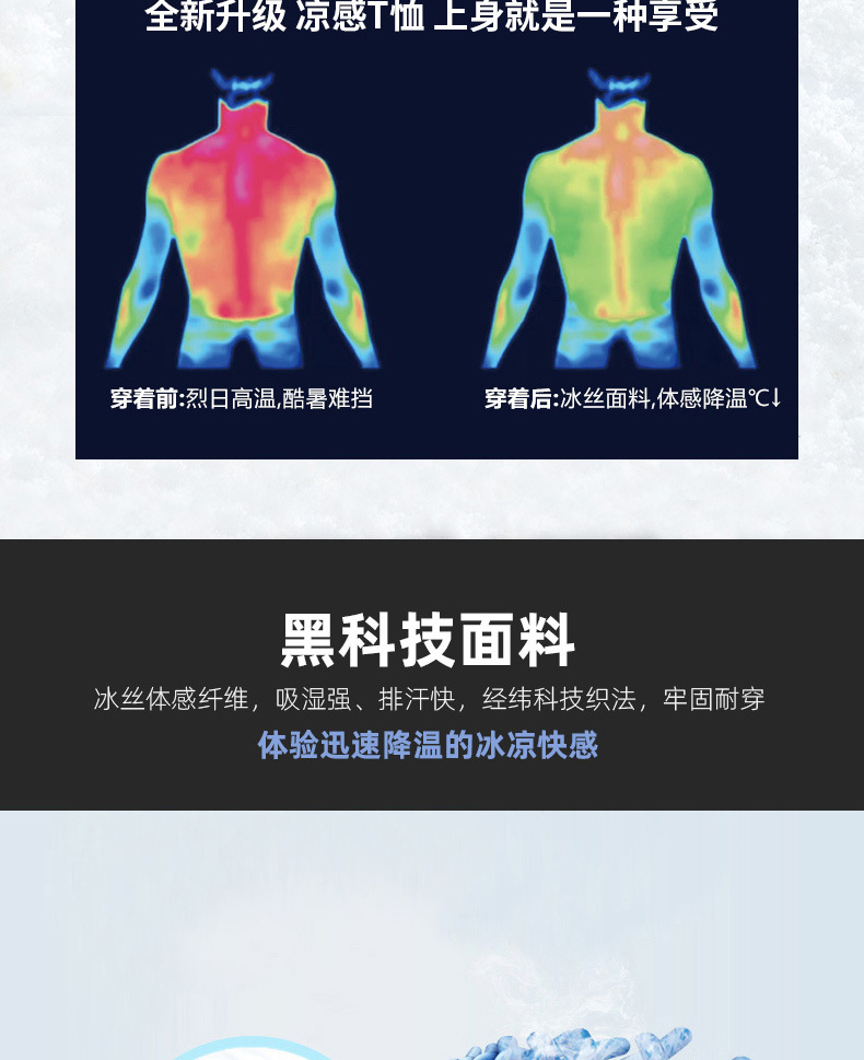 冰丝短袖T恤男爸爸夏装翻领体恤夏季中年polo带领中老年男装上衣详情4