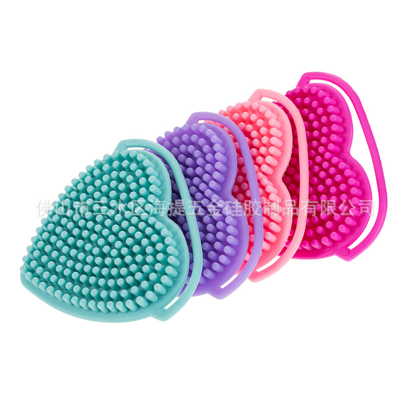 Silicone multi-functional cleaning brush for face washing on the front and scrubbing on the back. Exclusive for export. Exclusive for export pic 5