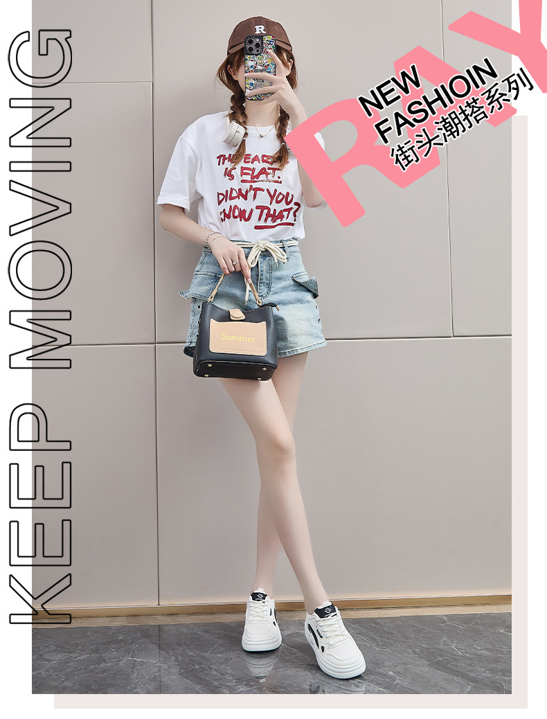 2024秋季小白鞋新款韩版ins女学生增高厚底运动板鞋休闲街拍SH107详情1